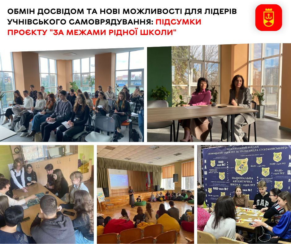 Обмін досвідом та нові можливості для лідерів учнівського самоврядування: підсумки проєкту "За межами рідної школи"
